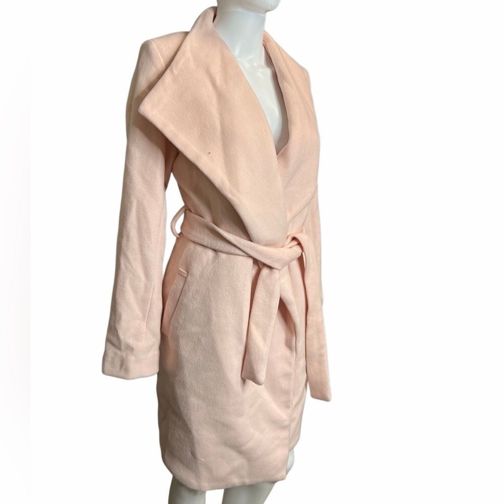 Boston Proper Elegant Pink Belted Coat size 4